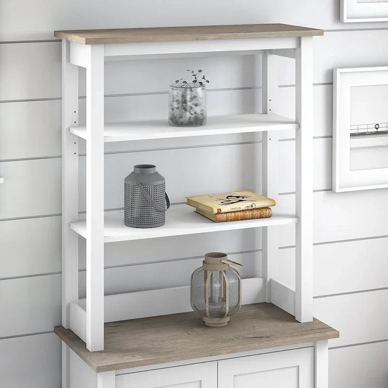 Tall Hutch Organizer with Open Shelves