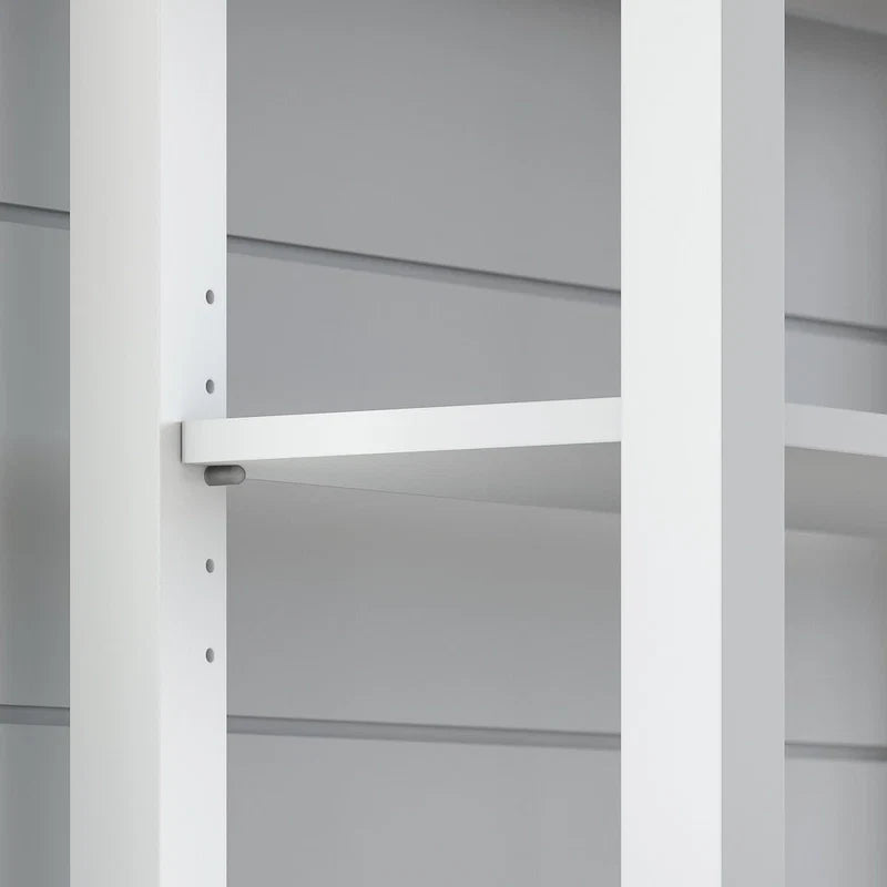 Tall Hutch Organizer with Open Shelves