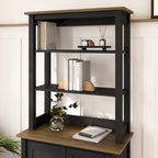 Tall Hutch Organizer with Open Shelves