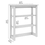 Tall Hutch Organizer with Open Shelves