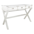 46-Inch Writing Desk with Power Station and Storage Drawers