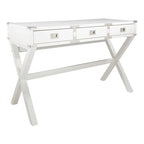 46-Inch Writing Desk with Power Station and Storage Drawers