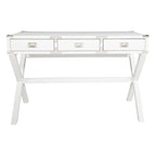 46-Inch Writing Desk with Power Station and Storage Drawers