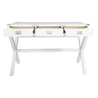 46-Inch Writing Desk with Power Station and Storage Drawers