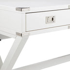 46-Inch Writing Desk with Power Station and Storage Drawers
