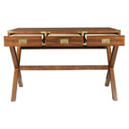 46-Inch Writing Desk with Power Station and Storage Drawers
