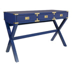 46-Inch Writing Desk with Power Station and Storage Drawers