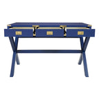 46-Inch Writing Desk with Power Station and Storage Drawers