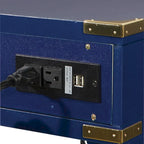 46-Inch Writing Desk with Power Station and Storage Drawers