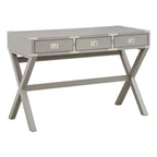 46-Inch Writing Desk with Power Station and Storage Drawers