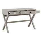46-Inch Writing Desk with Power Station and Storage Drawers