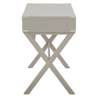 46-Inch Writing Desk with Power Station and Storage Drawers