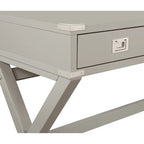 46-Inch Writing Desk with Power Station and Storage Drawers