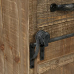 Sliding Barn Door Storage Cabinet - 31.8 H x 24 W x 12 D
