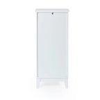 Slim Bathroom Storage Cabinet with Glass Door - 37 H x 15.7 W x 11.8 D