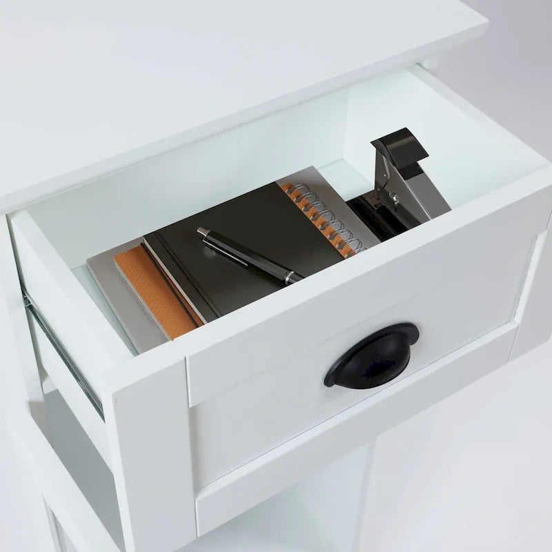 Slim Bathroom Storage Cabinet with Glass Door - 37 H x 15.7 W x 11.8 D