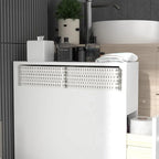 Freestanding Bathroom Storage Cabinet with Drawers and Casters