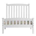 Wood Platform Bed with Headboard