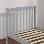 Wood Platform Bed with Headboard