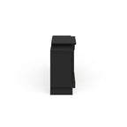 Black Electric Fireplace with Bookcase Shelves