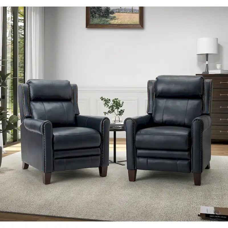 32.48 Wide Leather Manual Recliner Set of 2