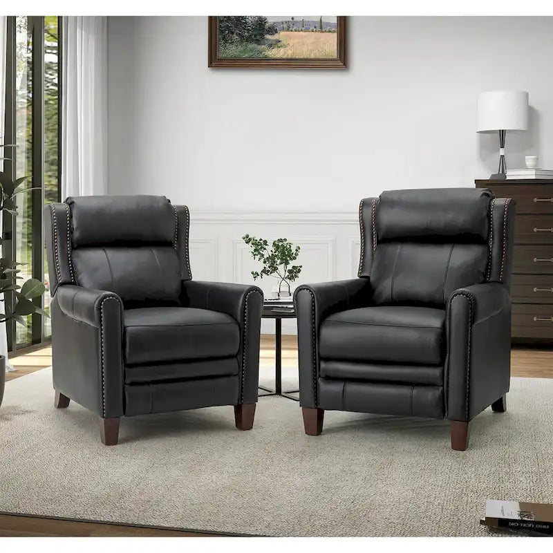 32.48 Wide Leather Manual Recliner Set of 2