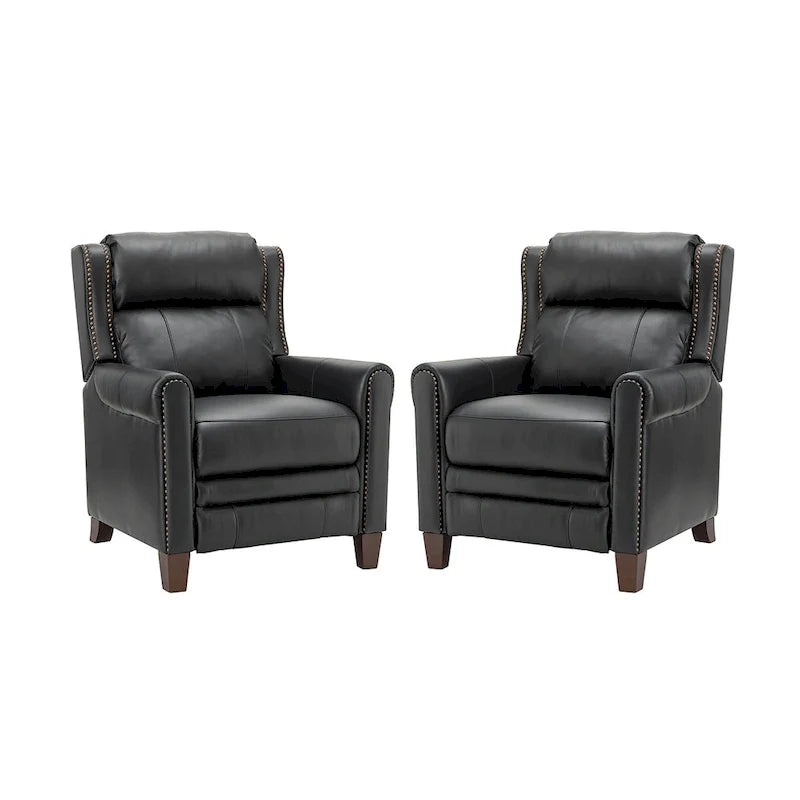 32.48 Wide Leather Manual Recliner Set of 2