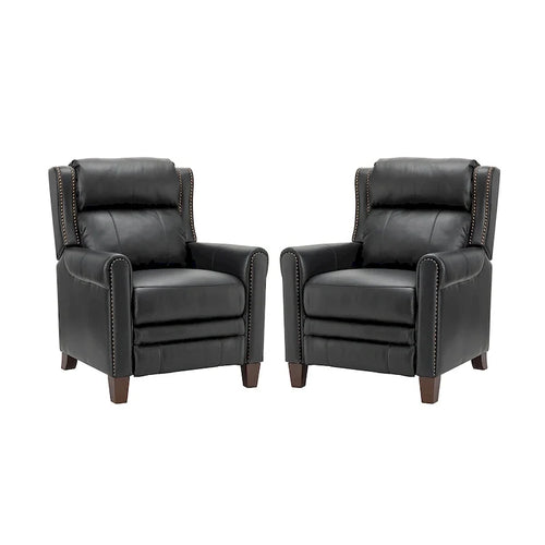 32.48 Wide Leather Manual Recliner Set of 2