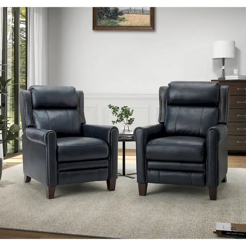 32.48 Wide Leather Manual Recliner Set of 2