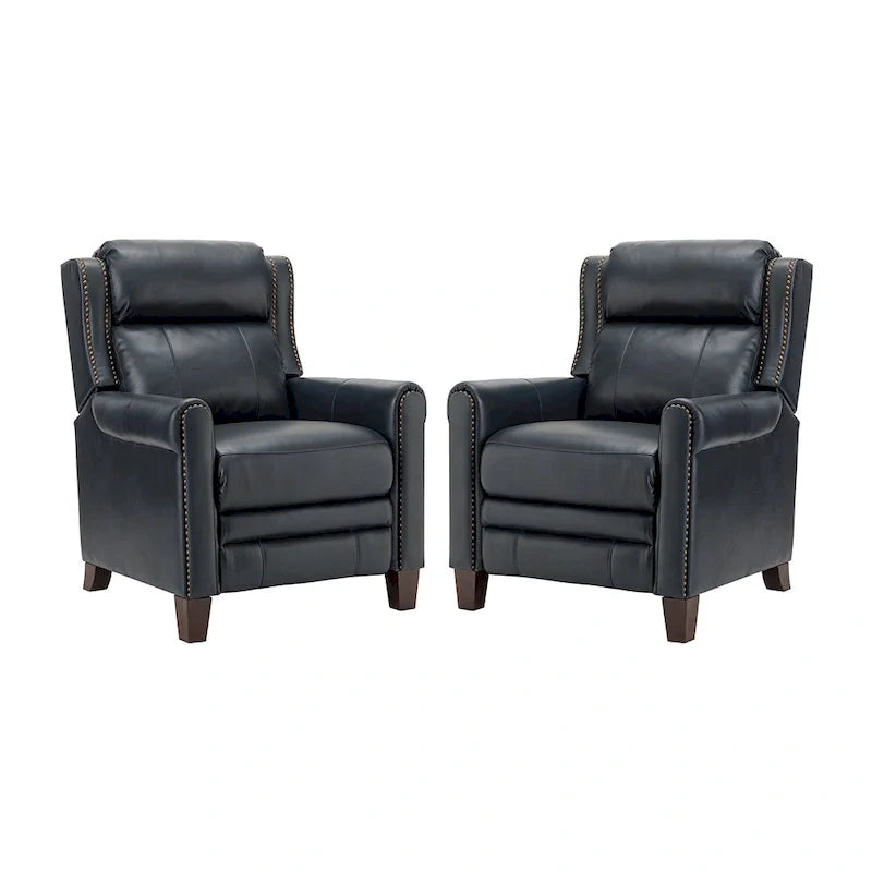 32.48 Wide Leather Manual Recliner Set of 2