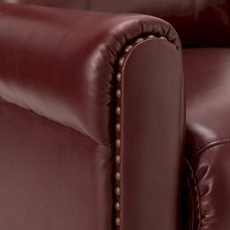 32.48 Wide Leather Manual Recliner Set of 2