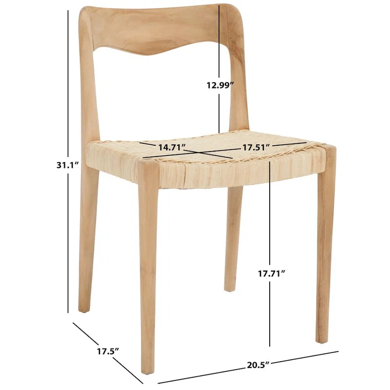 Wicker Dining Chair - 21W x 18D x 31H