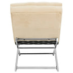 Velvet Chaise Lounge with Round Pillow - 65Wx23Dx33H