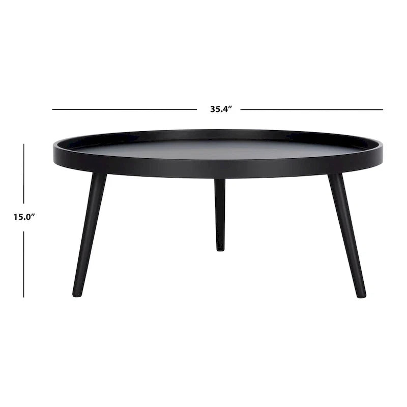 Round Tray Top Coffee Table - 35.4W x 35.4D x 15H