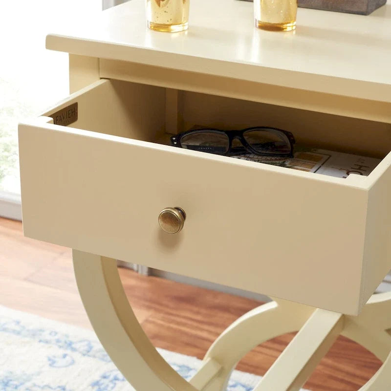 1-Drawer Accent Table Nightstand (Fully Assembled) - 18W x 15D x 27H
