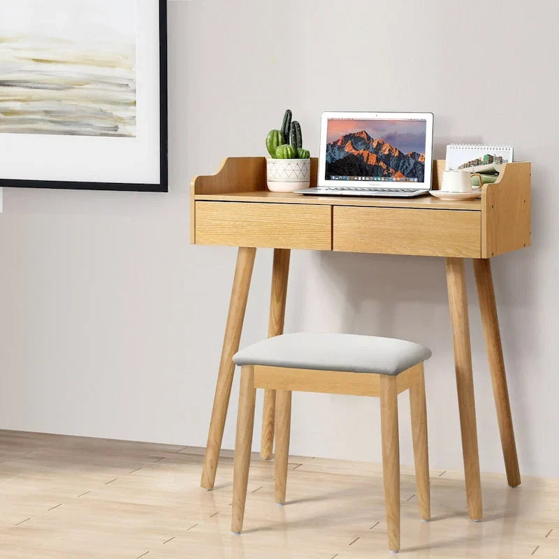 Vanity Table Set with Removable Mirror