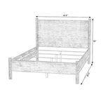 Rounded Leg Platform Bed