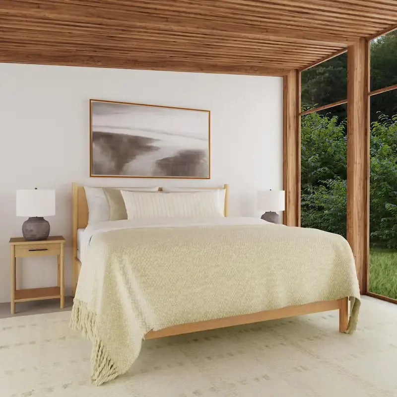Rounded Leg Platform Bed