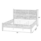 Rounded Leg Platform Bed