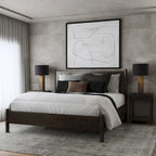 Rounded Leg Platform Bed