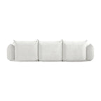 3-Piece Chenille Sofa Set with Ottoman – Armchair, Loveseat & 3-Seater Couch