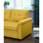 84-inch Reversible Sleeper Sectional Sofa with Storage Chaise
