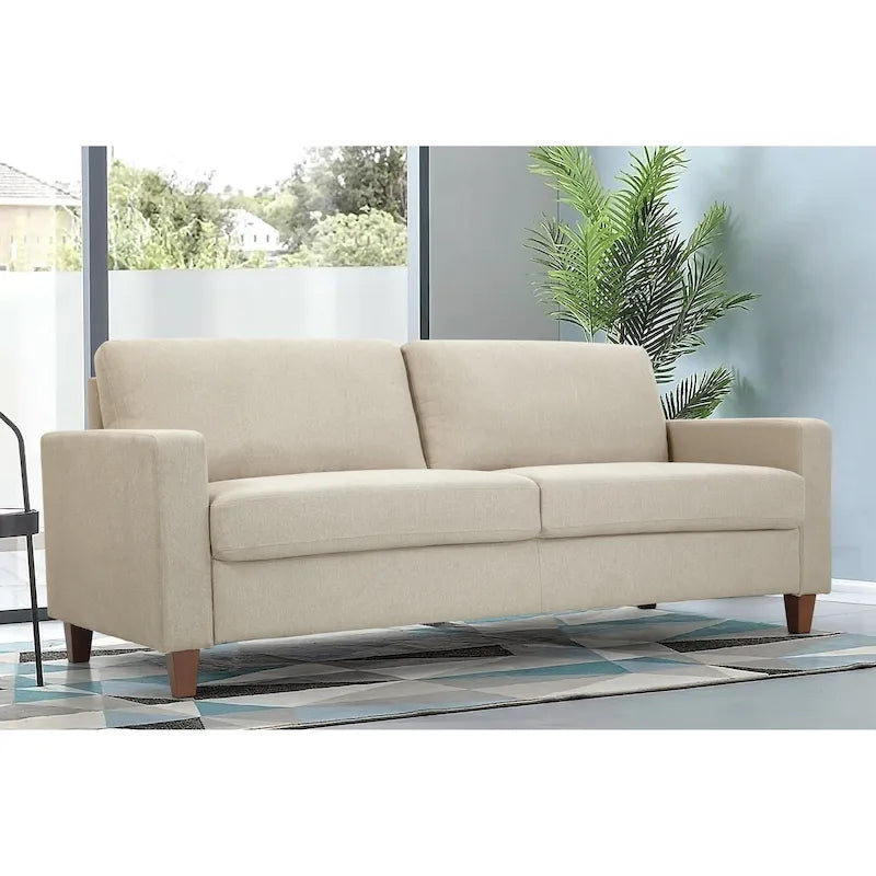 77-Inch Upholstered Living Room Sofa