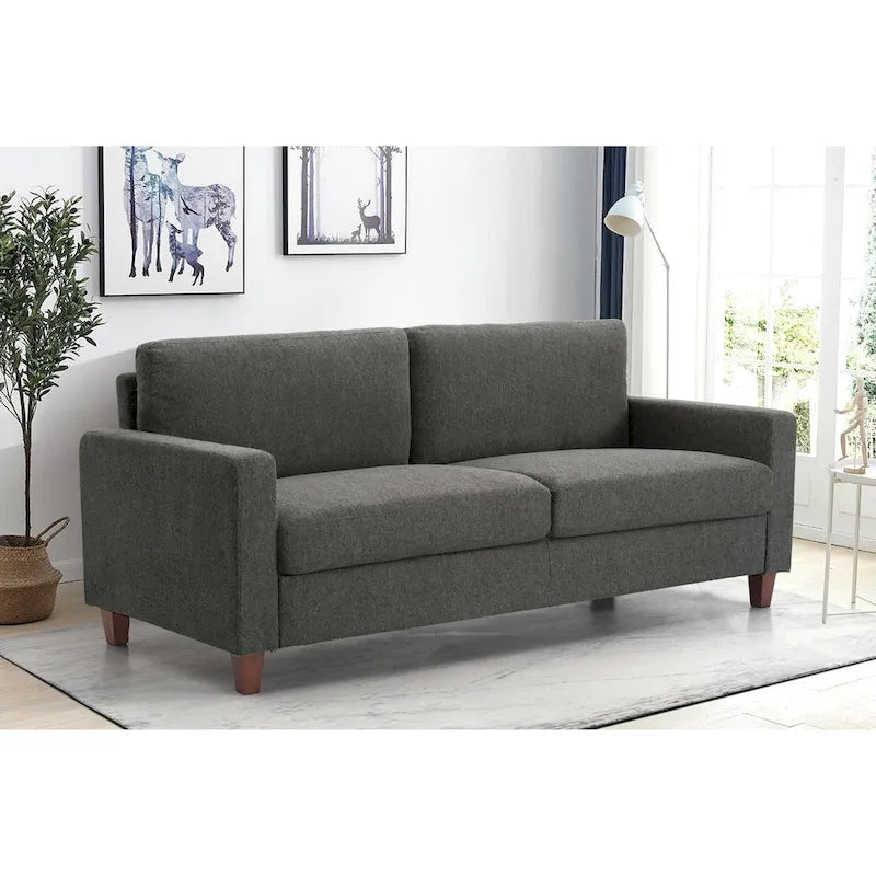 77-Inch Upholstered Living Room Sofa