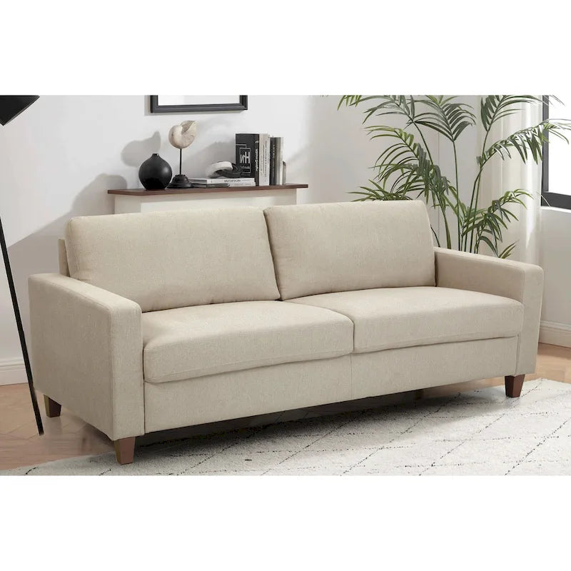 77-Inch Upholstered Living Room Sofa
