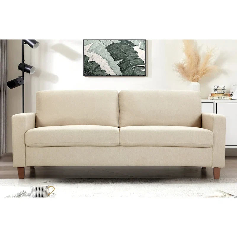 77-Inch Upholstered Living Room Sofa