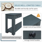 4-Drawer Console Table with Lower Shelf