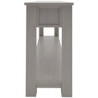 4-Drawer Console Table with Lower Shelf