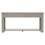 4-Drawer Console Table with Lower Shelf