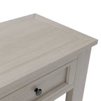 4-Drawer Console Table with Lower Shelf